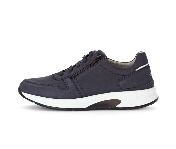 Gabor Rollingsoft Sneaker Low Blau - Nubuk  Gabor Rollingsoft Sneaker Low Blau - Nubuk